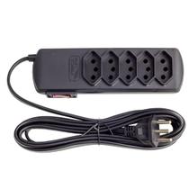 Filtro de Linha 5 Tomadas 3m Forceline Bivolt 10A Preto Filtro de Linha 5 Tomadas 3m Forceline Bivolt 10A Preto