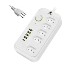 Filtro De Linha 5 Tomadas 4 Usb / Usb C Bivolt Cabo 2 Metros