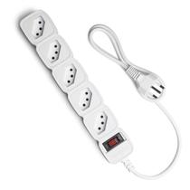 Filtro de linha 5 tomadas bivolt branco epe 205+ intelbras