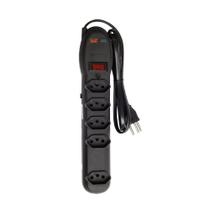 Filtro de Linha 5 Tomadas C/ Disjuntor Rearmável C/ Usb Preto - Force Line Filtro de Linha 5 Tomadas C/ Disjuntor Rearmável C/ Usb Preto - Force Line