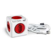 Filtro de Linha 5 Tomadas Cubo PowerCube Extended Vermelho PWC-X5/3M ELG Cabo 3 Metros