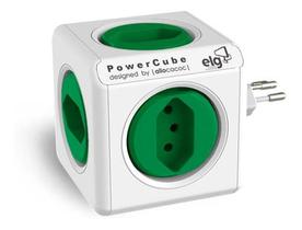 Filtro de Linha 5 Tomadas Cubo PowerCube Tomada Verde PWC-R5 ELG