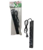 Filtro de LInha 5 tomadas Espaçadas Corpo Metálico Fiolux Filtro de LInha 5 tomadas Espaçadas Corpo Metálico Fiolux