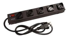 Filtro De Linha 5 Tomadas Metálico Upsai Cabo 3 Metros 127v/220v