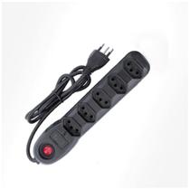 Filtro De Linha 5 Tomadas Pp 0,75 1m Bivolt Preto