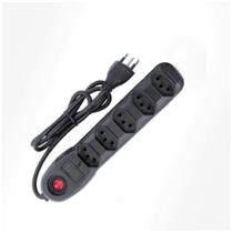 Filtro De Linha 5 Tomadas Pp 0,75 1m Bivolt Preto Filtro De Linha 5 Tomadas Pp 0,75 1m Bivolt Preto