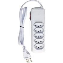 Filtro de Linha 5 Tomadas SLIM Bivolt 0,8M BR