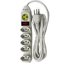 Filtro de Linha - 5 Tomadas - Tripolar - B-Max