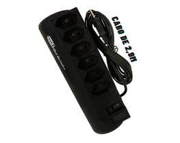 Filtro De Linha 6 Tomadas 10 Amperes Bipolar CABO 2,9 Metros