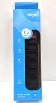 Filtro De Linha 6 Tomadas 1,5m Preto Elgin