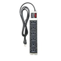 Filtro De Linha 6 Tomadas 2200w 10A Biv Multicraft Metal