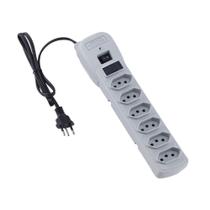 Filtro de Linha 6 Tomadas Cinza Force Line