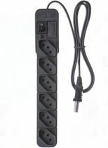 Filtro de linha 6 tomadas Extensão elétrica com proteção Fiolux Filtro de linha 6 tomadas Extensão elétrica com proteção Fiolux