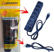 Filtro de Linha 6 Tomadas Extensão Elétrica