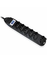 Filtro De Linha 6 Tomadas Linear 1 Metro Preto Wi221 Filtro De Linha 6 Tomadas Linear 1 Metro Preto Wi221