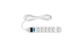 Filtro de linha 6 tomadas linear branco