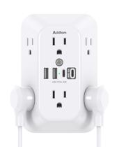 Filtro de Linha Addtam 6 Tomadas 4 USB PD30W Proteção Contra Surtos 1800J Filtro de Linha Addtam 6 Tomadas 4 USB PD30W Proteção Contra Surtos 1800J