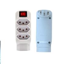 Filtro de Linha Barra de Tomada 4 Entrada Com Chave Liga-Desliga Multitomadas