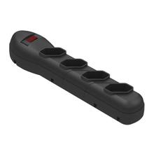Filtro de Linha Bivolt 4 Tomadas Preto 10A Qualitronix