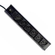 Filtro de Linha C3 Tech com 6 Tomadas, Bivolt, Preto - FL-61BK