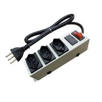 Filtro de Linha Chapa 3 Tomadas 10A Bipolar - Multicrafit