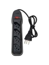 Filtro De Linha Circuit Breaker 4 Tomadas Pp 3x0,75 1m Preto