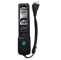 Filtro De Linha Com 4 Tomadas Extensão 2p+t Com Fusível