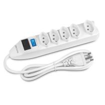 Filtro de Linha com 5 Tomadas Branco WI300 Filtro de Linha com 5 Tomadas Branco WI300