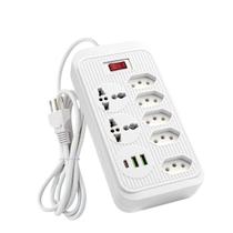 Filtro de Linha com 7 Tomadas 2 USB e TIPO-C Bivolt de 5 m Filtro de Linha com 7 Tomadas 2 USB e TIPO-C Bivolt de 5 m