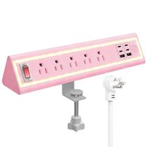 Filtro de Linha com Presilha para Mesa NYYTGE 40W Carregamento Rápido Presilha de 4,3 cm Filtro de Linha com Presilha para Mesa NYYTGE 40W Carregamento Rápido Presilha de 4,3 cm