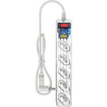 Filtro de Linha Com Proteção DPS 3P Energia 5 Clamper Transparente F002