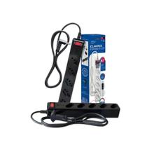 Filtro de Linha com Protetor de Surtos Elétricos, CLAMPER, Energia 5 LCF, 10A 127/220V 5 Tomadas, Preto Filtro de Linha com Protetor de Surtos Elétricos, CLAMPER, Energia 5 LCF, 10A 127/220V 5 Tomadas, Preto