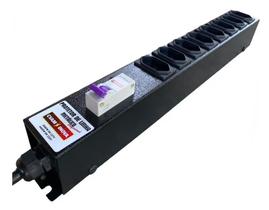 Filtro de Linha Cvam 8 Tomadas 20A Disjuntor Bivolt Preto 1m Filtro de Linha Cvam 8 Tomadas 20A Disjuntor Bivolt Preto 1m