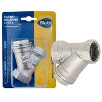 Filtro de Linha de Retenção em Y para Cavaletes de Entrada de Água Rosca Fêmea/Fêmea 3/4" Blukit - 170237-61 Filtro de Linha de Retenção em Y para Cavaletes de Entrada de Água Rosca Fêmea/Fêmea 3/4" Blukit - 170237-61