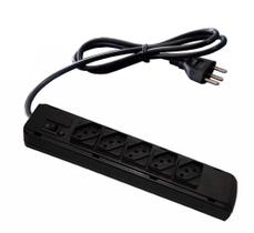 FILTRO DE LINHA DIAGONAL 05 TOMADAS ABS BIVOLT NBR 14136 10A Cabo PP 3X0,75MM