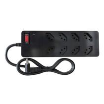 Filtro de linha + dps iclamper 8 tomadas lcf preto Filtro de linha + dps iclamper 8 tomadas lcf preto