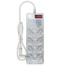 Filtro de linha + dps iclamper 8 tomadas lcf transparente Filtro de linha + dps iclamper 8 tomadas lcf transparente