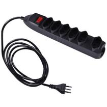 Filtro de Linha Elgin 6 Tomadas 1,50 Metros Preto