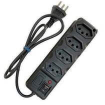 Filtro de Linha Extensão Eletrico 4 Tomadas Fusivel Proteção - Eletro Drap