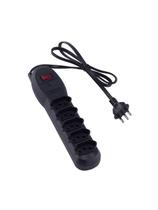 Filtro De Linha Force Line Slim Bivolt 5 Tomadas Preto