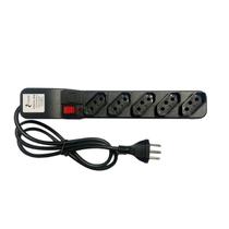 Filtro De Linha Indusat 5 Tomadas Régua Com Fusível Cabo 1m