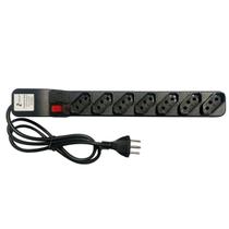 Filtro De Linha Indusat 7 Tomadas Régua Com Fusível Cabo 1m