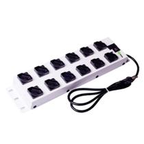 Filtro de Linha Ipec com 12 Tomadas 3 Pinos 10A 1M Eficiente Filtro de Linha Ipec com 12 Tomadas 3 Pinos 10A 1M Eficiente