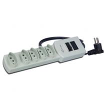 Filtro De Linha Margirius 5 Tomadas Cinza Escuro 1Mt Mg3001 Filtro De Linha Margirius 5 Tomadas Cinza Escuro 1Mt Mg3001
