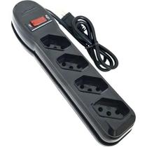 Filtro de linha megatron 4 tomadas pp 3x0,75 1m preto