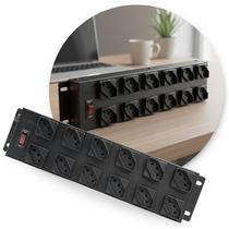 Filtro de Linha Metálico 12 Tomadas Extensão Régua Bivolt