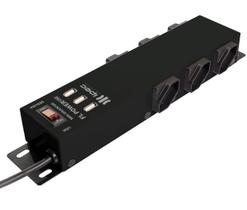 Filtro De Linha Metálico Com Usb Ipec Fl Power Preto