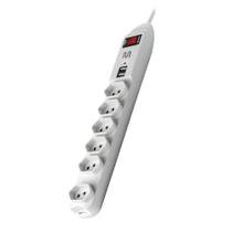 Filtro De Linha Multi Com 6 Tomadas E 2 Entradas Usb Bivolt - WI251