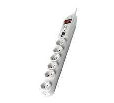 Filtro De Linha Multilaser 6 Tomadas 2 Usb Bivolt - WI251