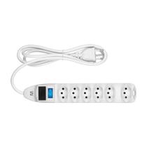 Filtro De Linha Multilaser 6 Tomadas Linear 36cm Branco - WI222 Filtro De Linha Multilaser 6 Tomadas Linear 36cm Branco - WI222